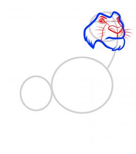 8 - bước -  vẽ - Vua - sư - tử - Mufasa - dũng - mãnh (4)