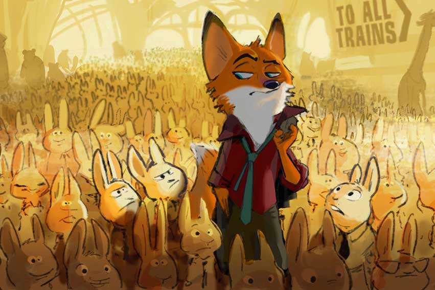 Nick Wilde nhân vật chính trong phim hoạt hình Zootopia