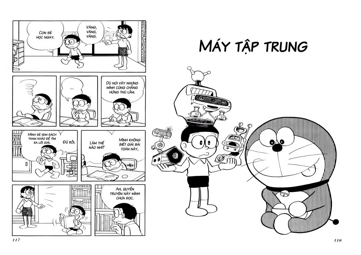 một trang trong bộ manga nổi tiếng của Nhật Bản Doreamon