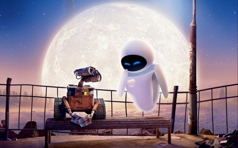 phim hoạt hình Pixar tình yêu Wall E