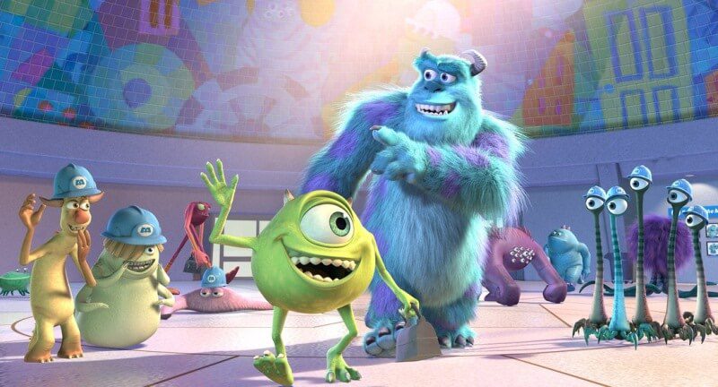 tình bạn trong phim hoạt hình Monster Inc Pixar