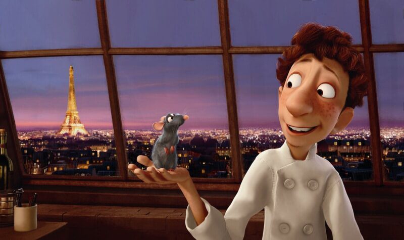 tình bạn trong phim hoạt hình Ratatouille Pixar