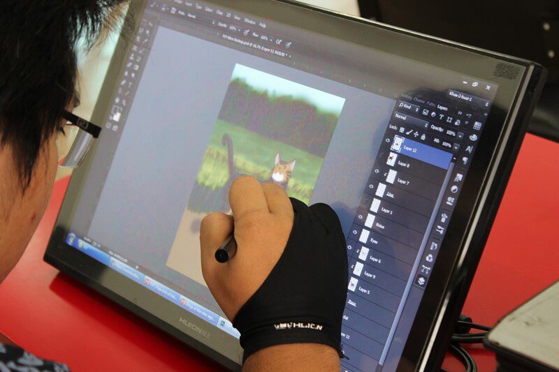 hậu trường hoạt hình học viên cma thực hành trên máy 2