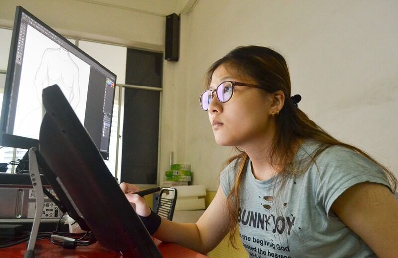 phòng máy Viện truyện tranh và hoạt hình CMA