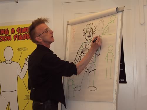 họa sĩ vẽ tranh biếm họa