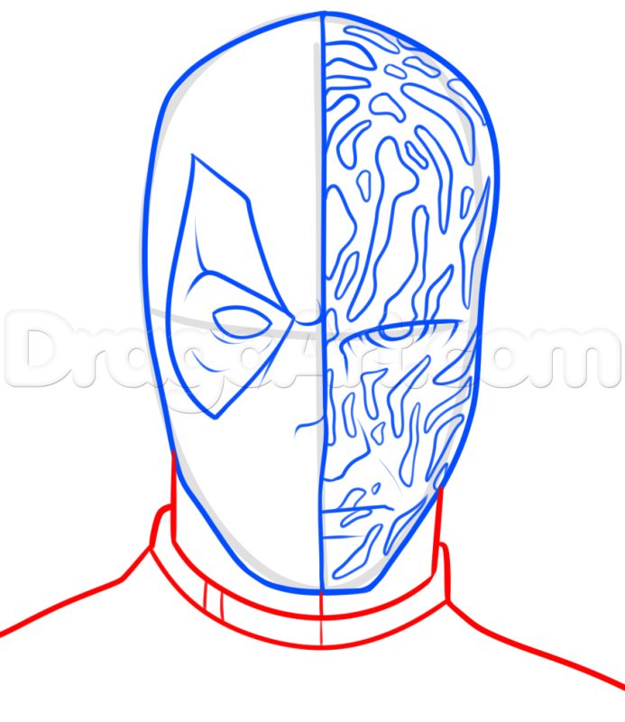 Bước cuối cùng vẽ Deadpool