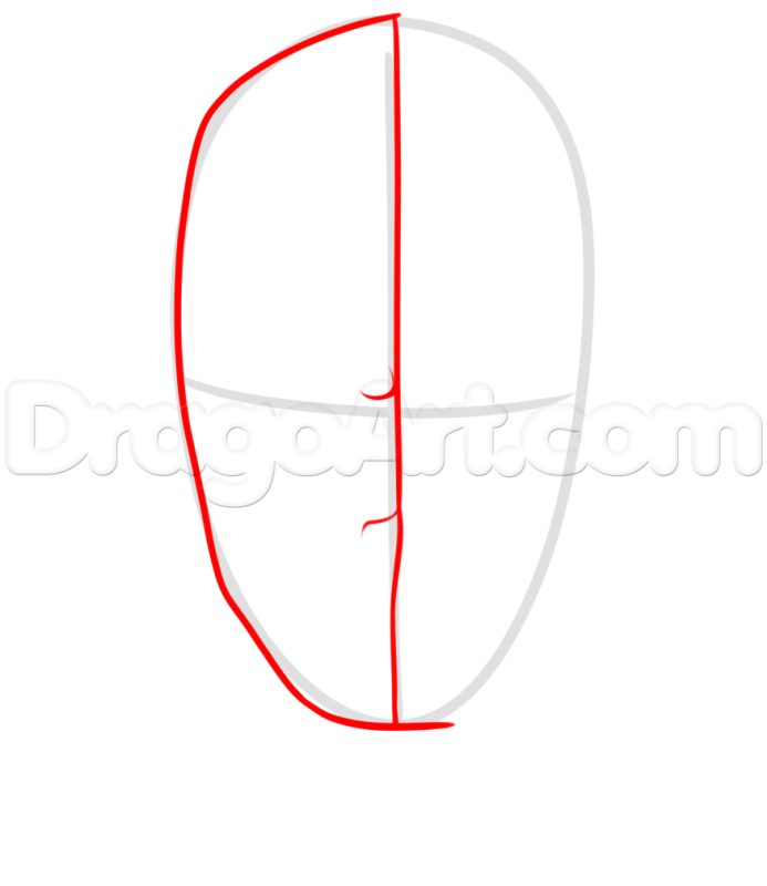 Phác họa khuôn mặt Deadpool