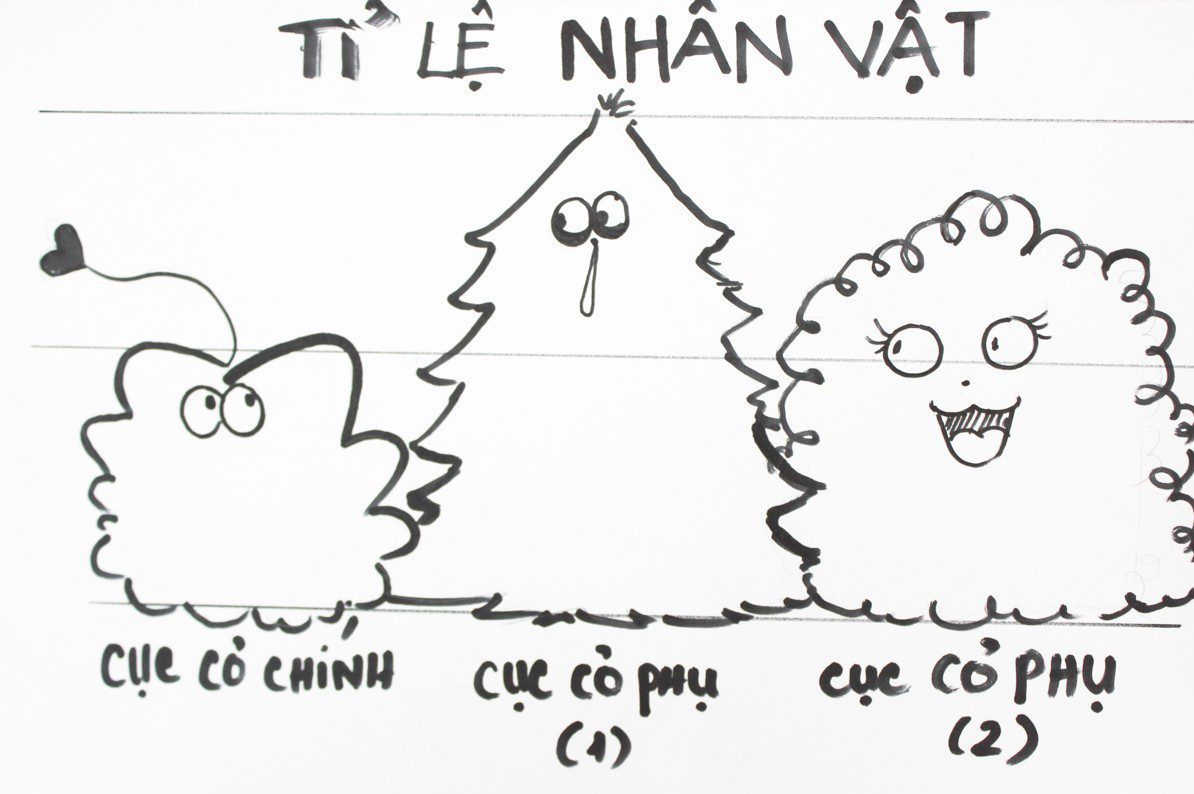 Truyện tranh Chuyện Cục Cỏ - nhân vật