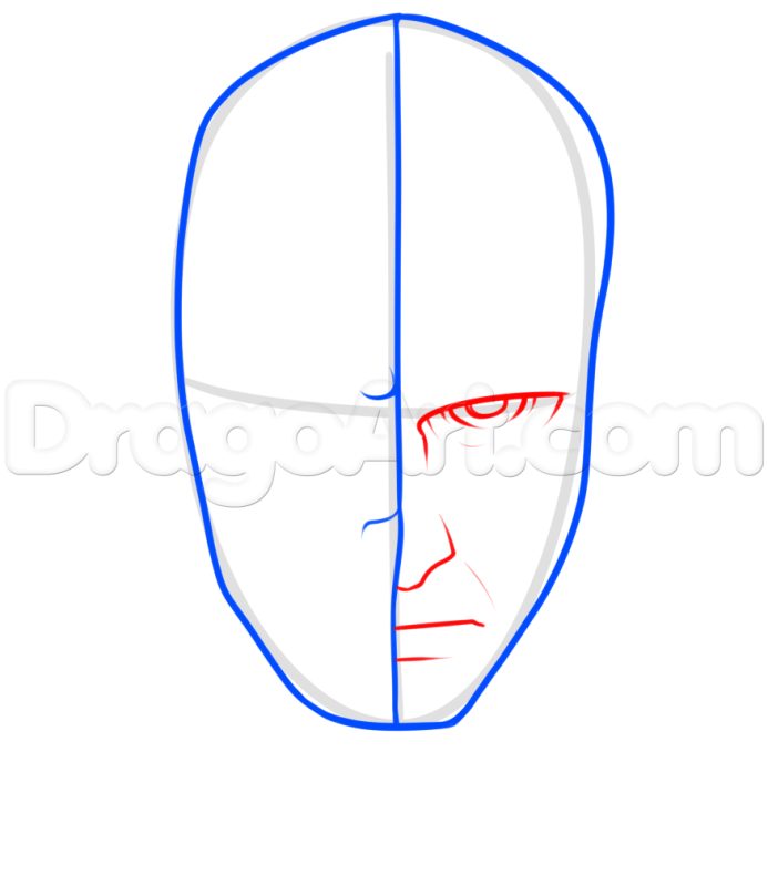 Vẽ khuôn mặt deadpool