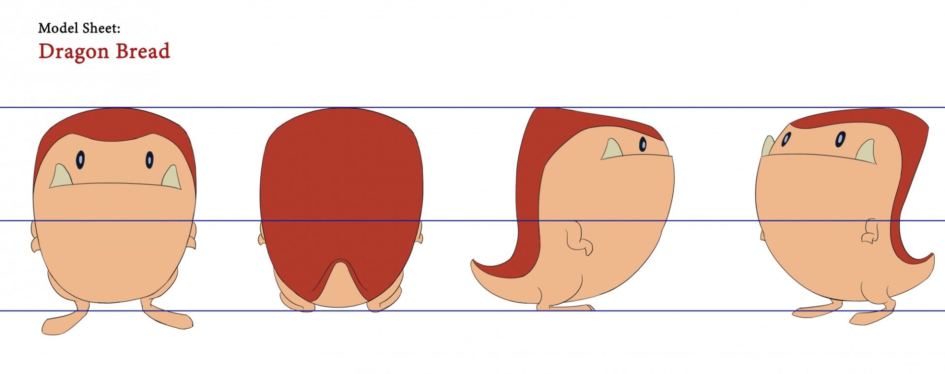 Dragon Bread Model sheet