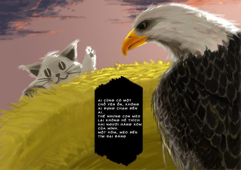 Học Digital Painting minh hoạ Con Mèo Hàng Xóm