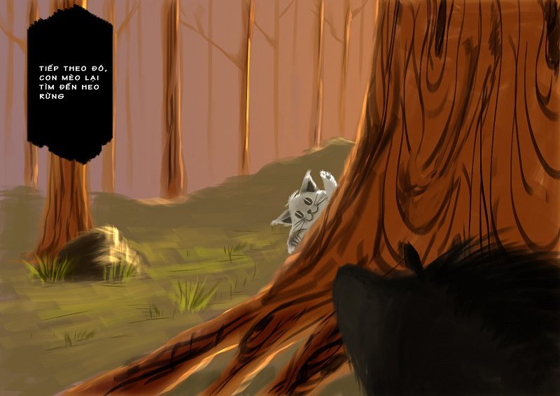 Học Digital Painting minh hoạ Con Mèo Hàng Xóm