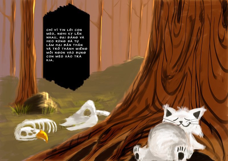 Học Digital Painting minh hoạ Con Mèo Hàng Xóm