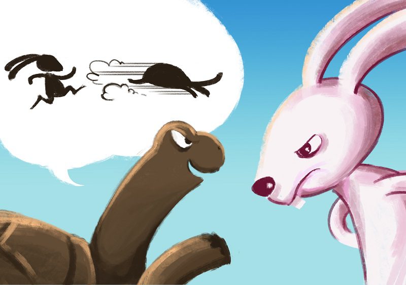 Học Digital Painting minh hoạ Rùa và Thỏ