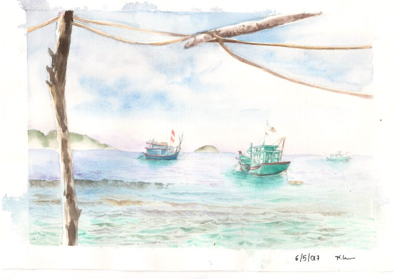 Thực tế Nam Du Watercolor Khương Thảo 20