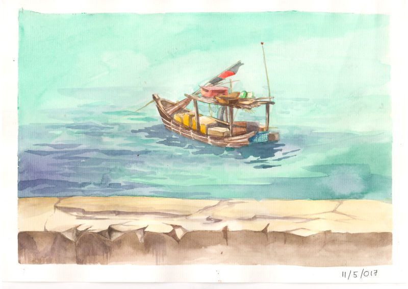 Thực tế Nam Du Watercolor Khương Thảo 5