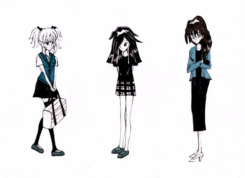 truyện tranh The Witch Chu Thị Tú Trinh phác thảo nhân vật