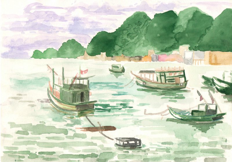 thực tế Nam Du water color 03