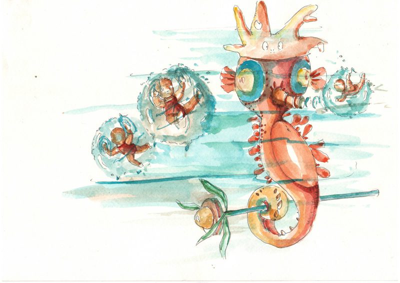 Thực tế Nam Du watercolor Nguyễn Thanh Triều 15