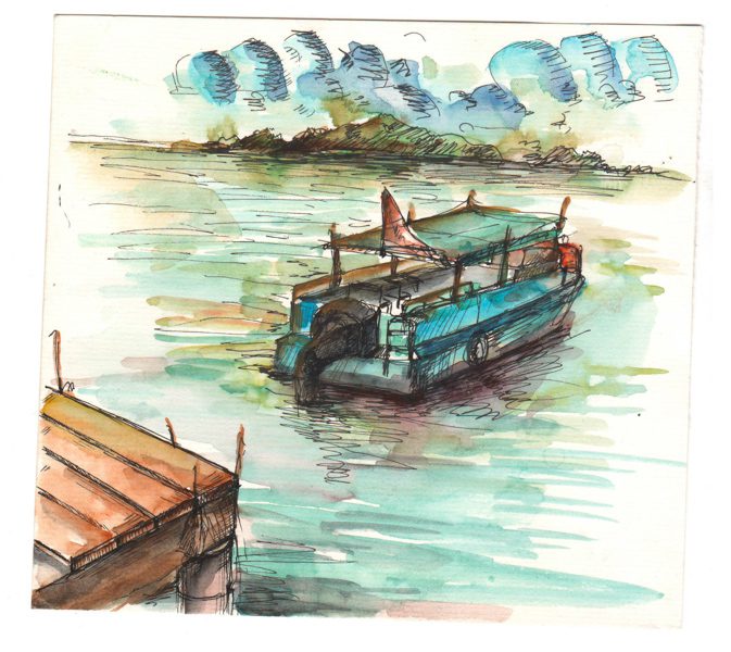 Thực tế Nam Du watercolor Nguyễn Thanh Triều 22