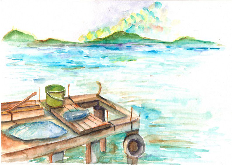 Thực tế Nam Du watercolor Nguyễn Thanh Triều 29
