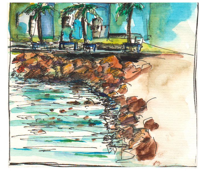 Thực tế Nam Du watercolor Nguyễn Thanh Triều 30