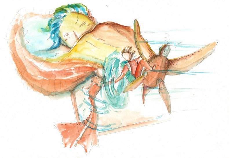 Thực tế Nam Du watercolor Nguyễn Thanh Triều 8