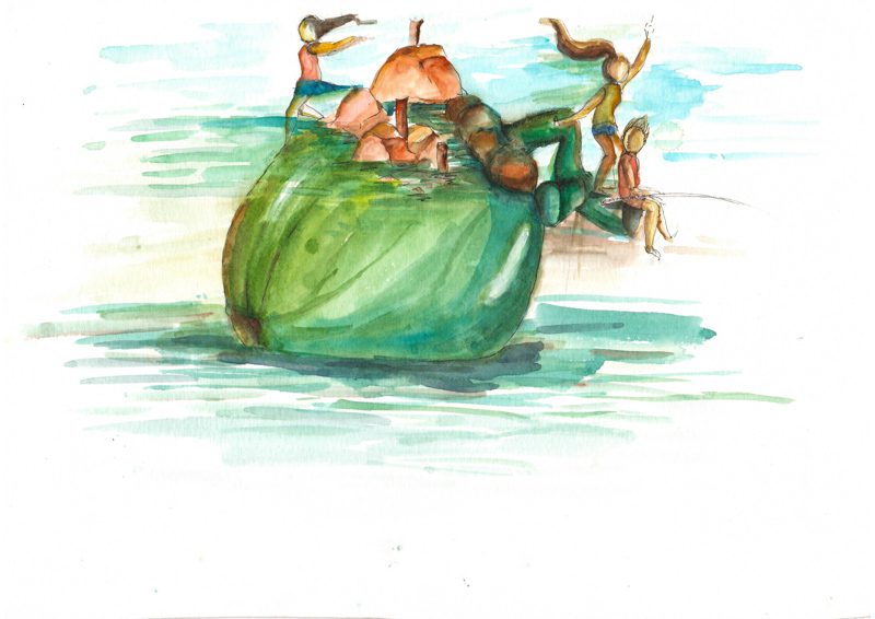 Thực tế Nam Du watercolor Nguyễn Thanh Triều 9