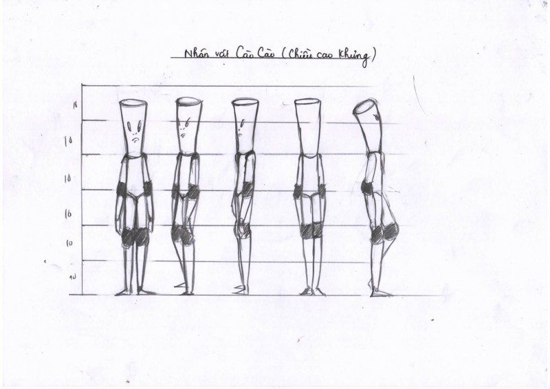 phim hoạt hình The Set Point - phác thảo nhân vật 2