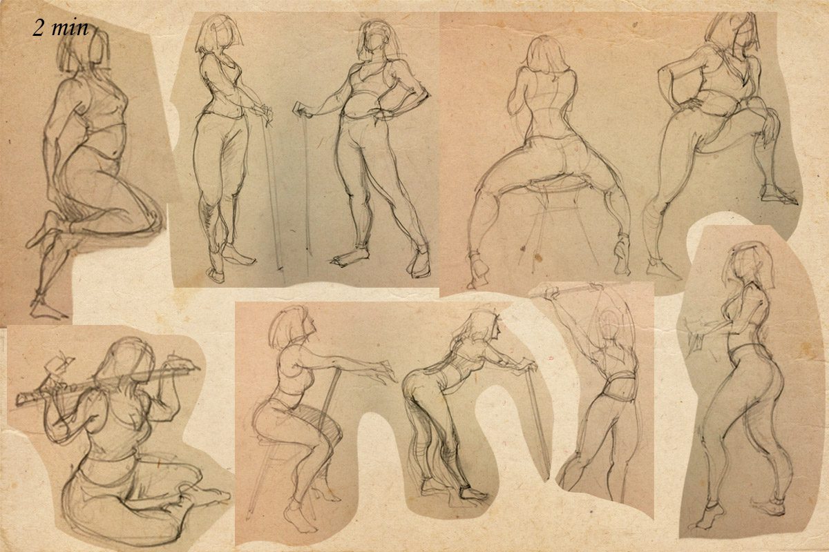 Bài thi Gesture Drawing