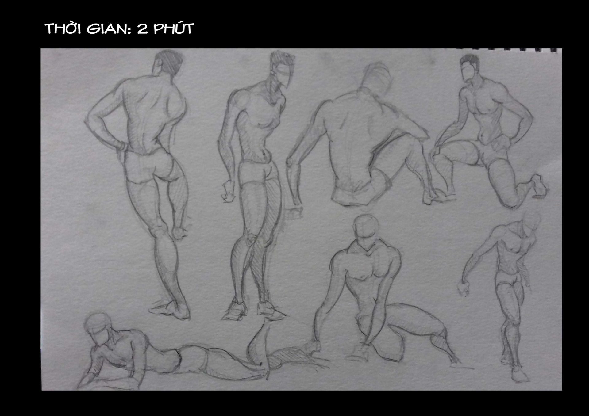 Bài thi Gesture Drawing - Lạc An
