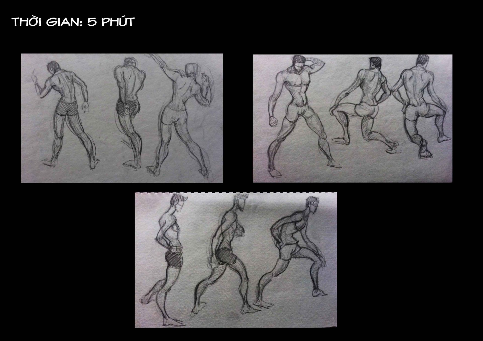 Bài thi Gesture Drawing - Lạc An