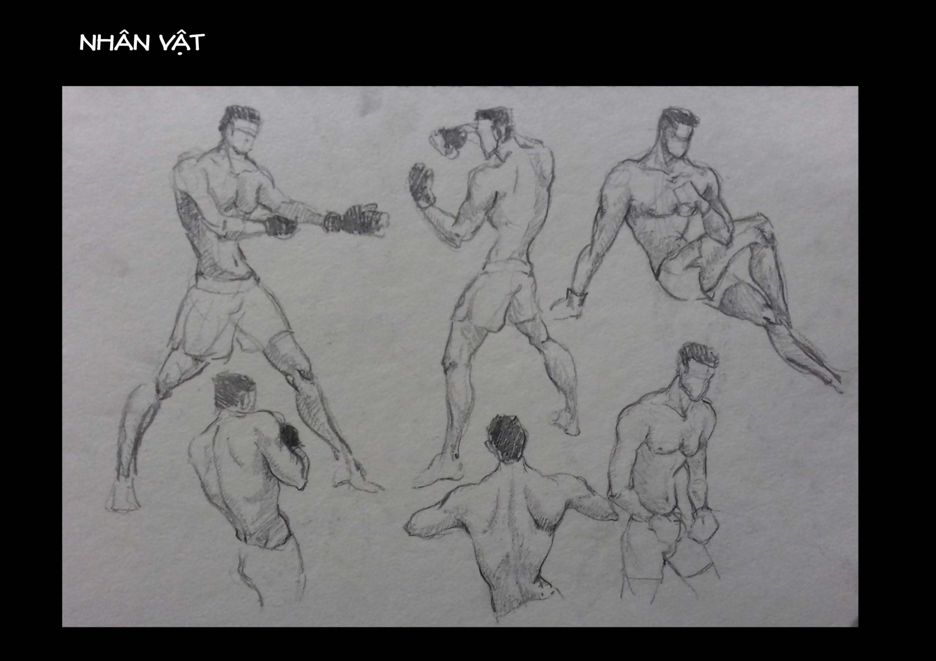 Bài thi Gesture Drawing - Lạc An