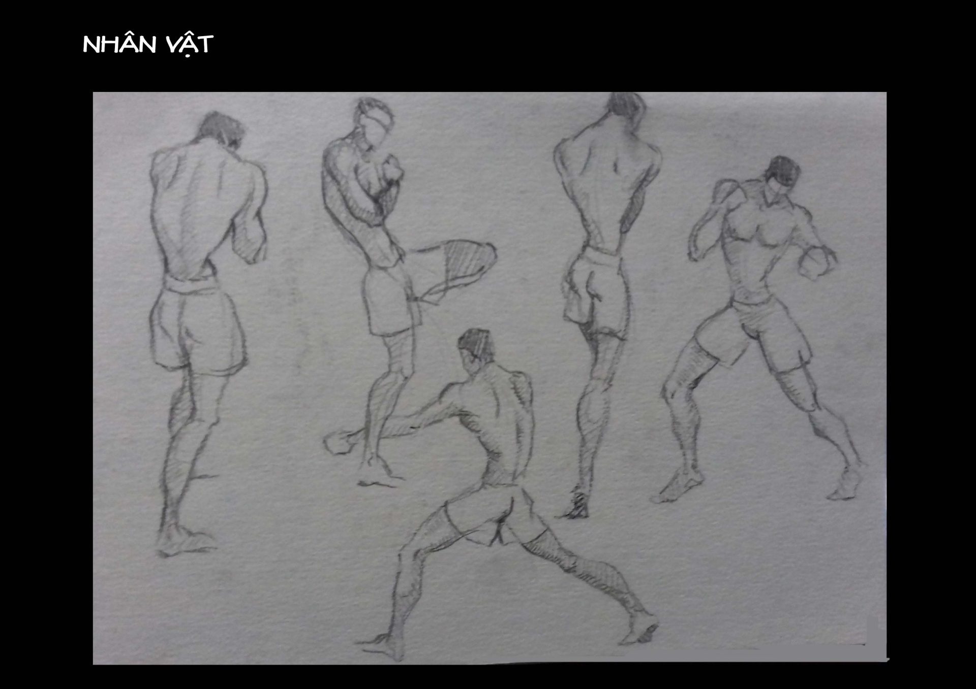 Bài thi Gesture Drawing - Lạc An