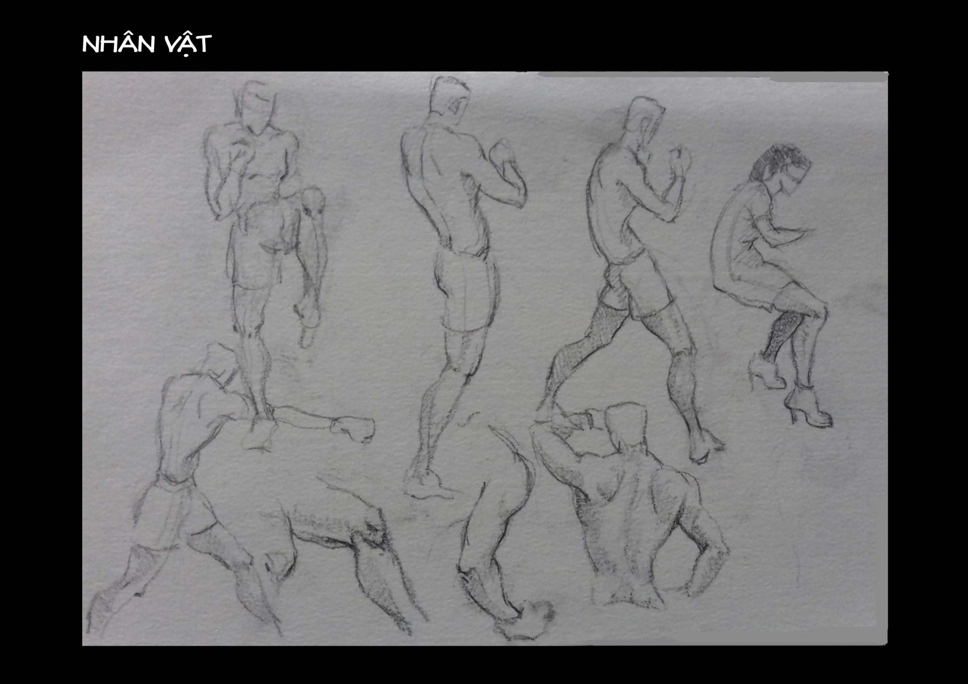 Bài thi Gesture Drawing - Lạc An
