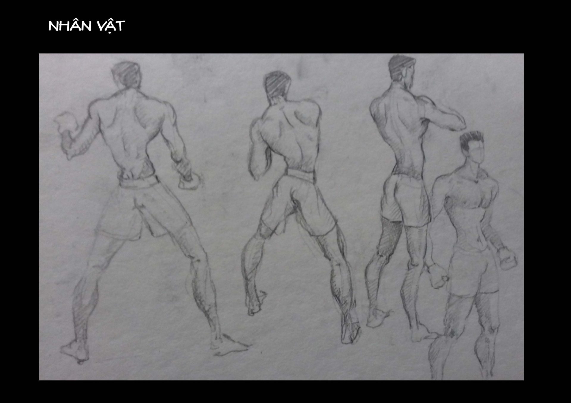 Bài thi Gesture Drawing - Lạc An