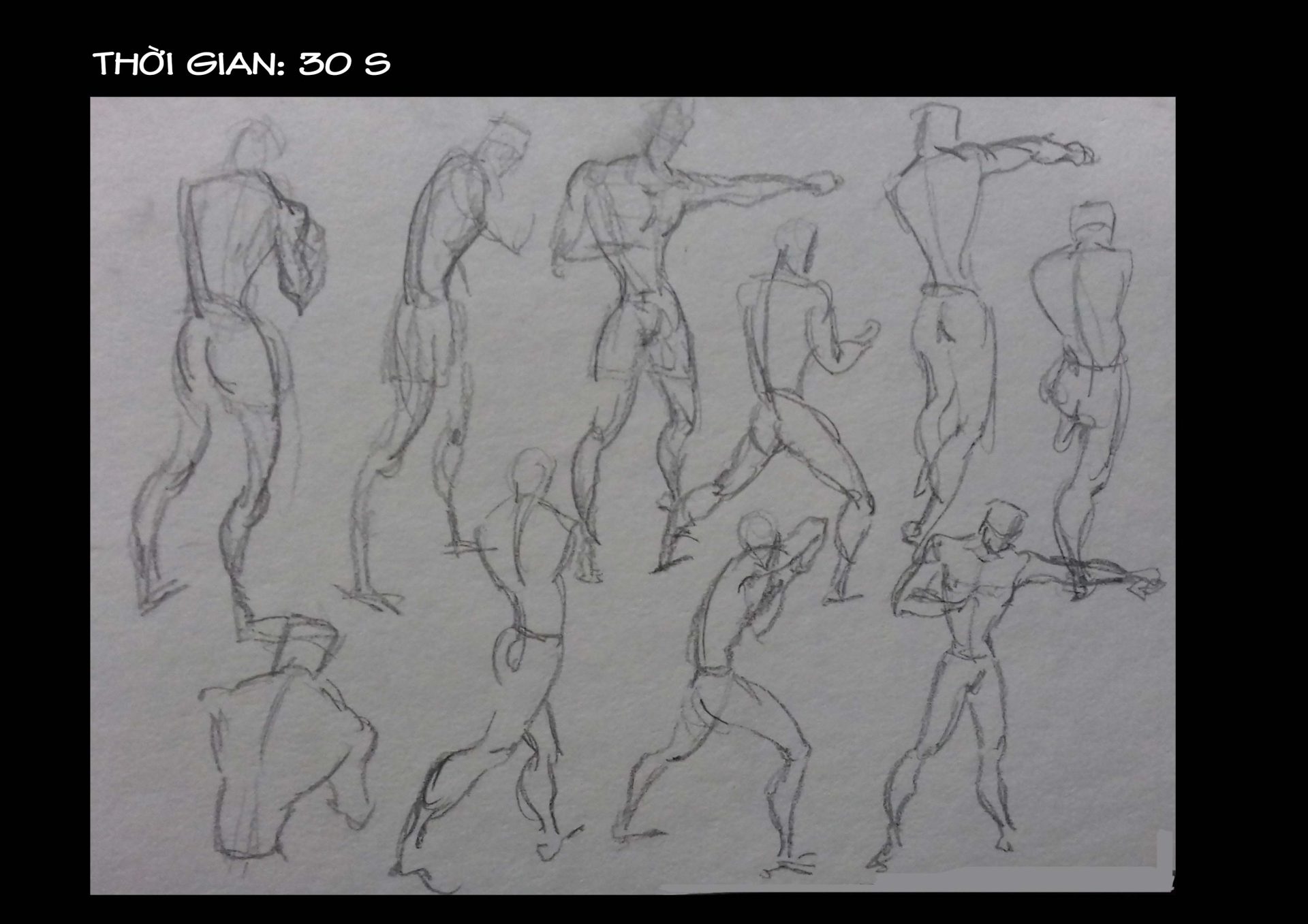 Bài thi Gesture Drawing - Lạc An