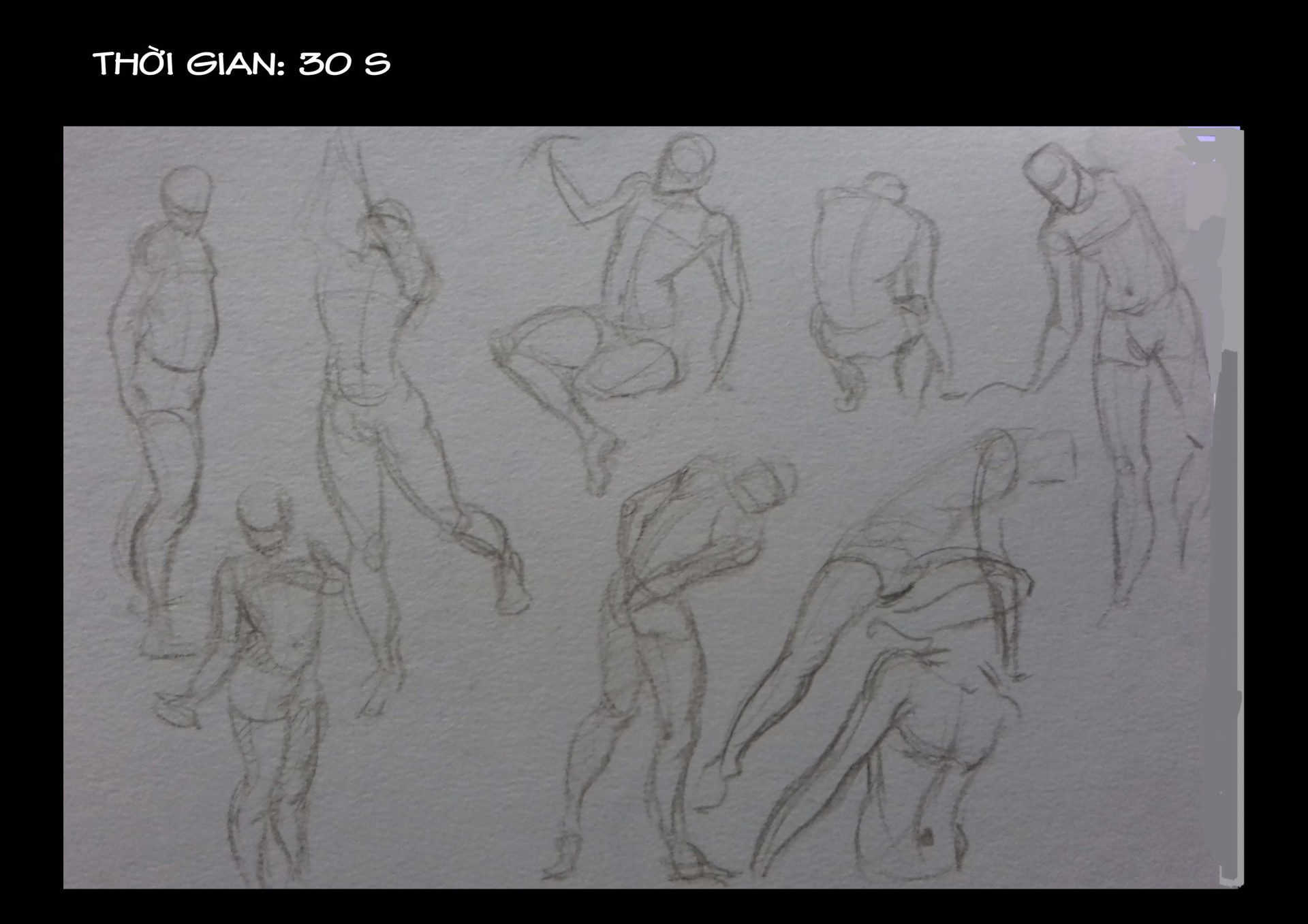 Bài thi Gesture Drawing - Lạc An