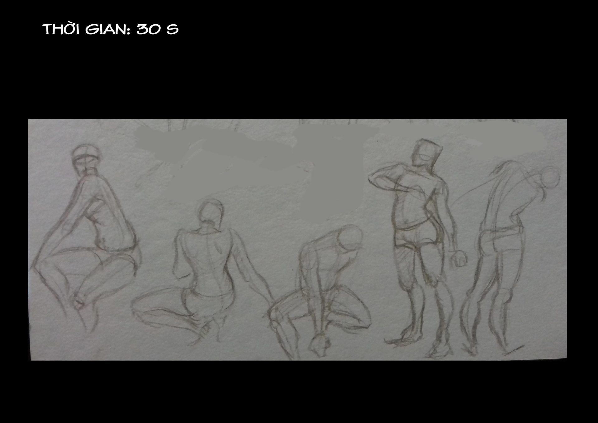 Bài thi Gesture Drawing - Lạc An