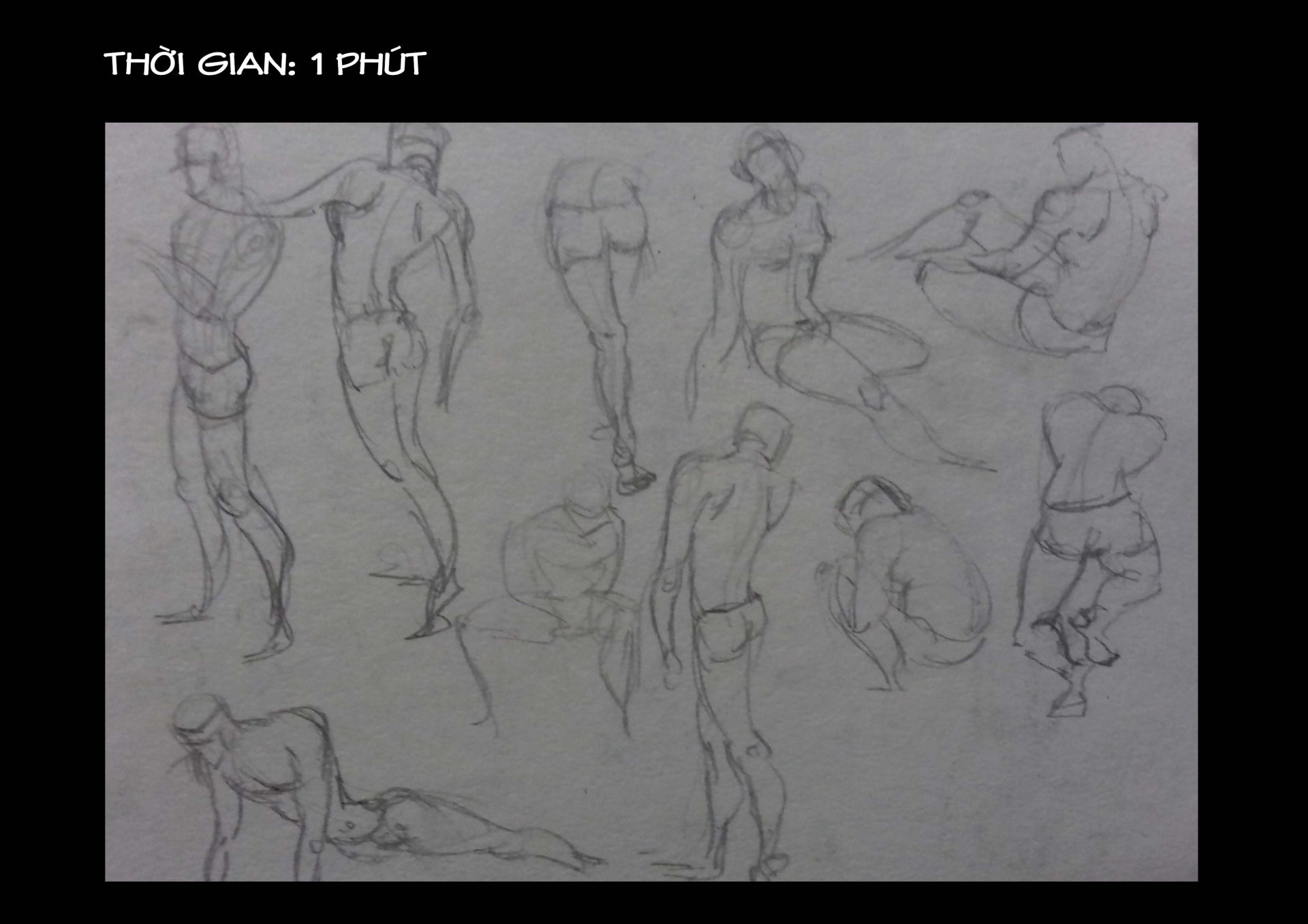 Bài thi Gesture Drawing - Lạc An