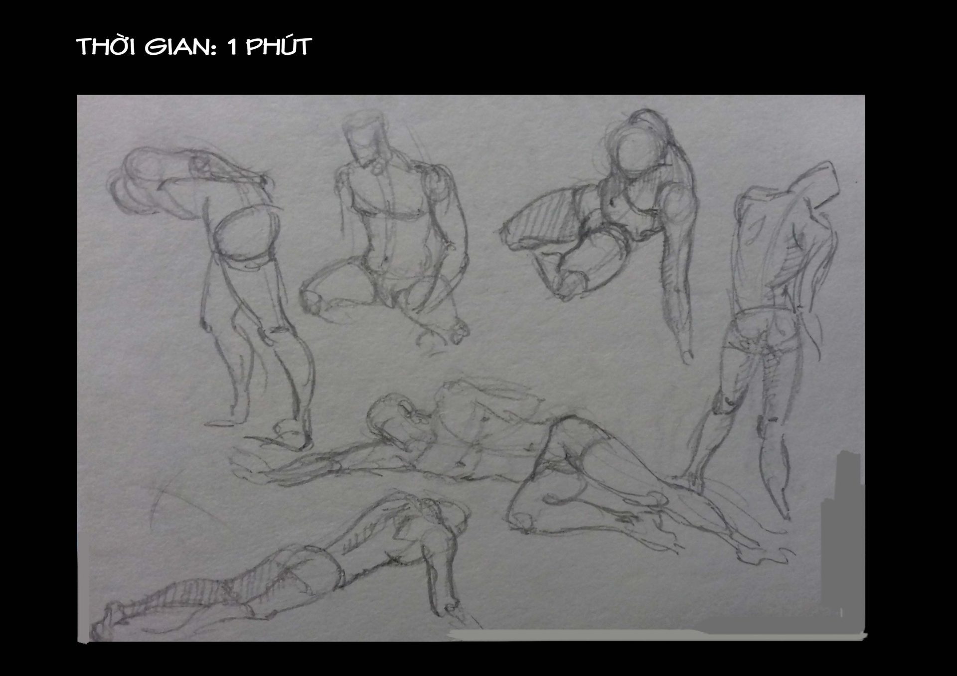 Bài thi Gesture Drawing - Lạc An