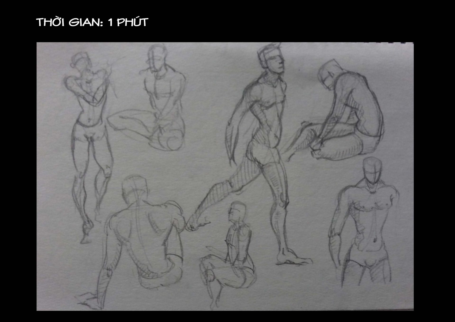 Bài thi Gesture Drawing - Lạc An