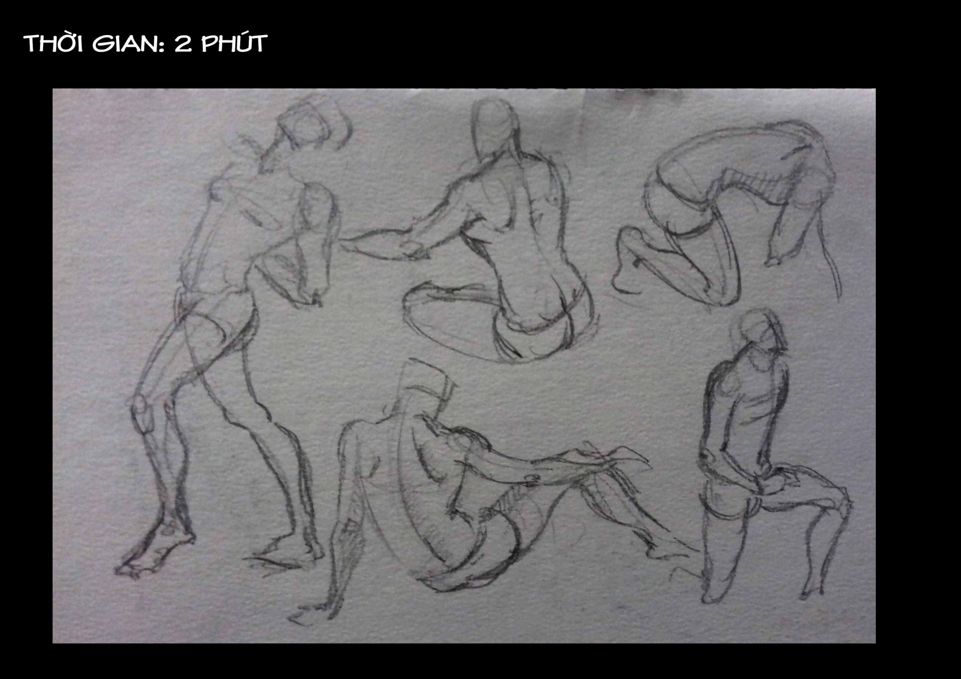 Bài thi Gesture Drawing - Lạc An