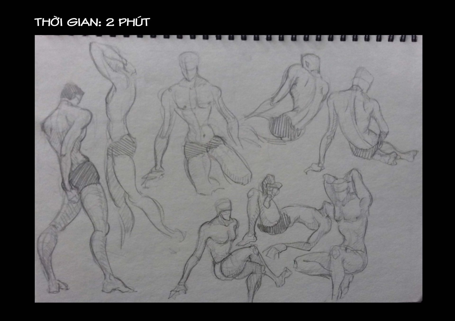 Bài thi Gesture Drawing - Lạc An