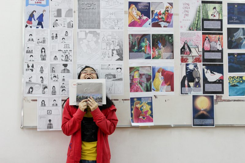 Tổng kết lớp học vẽ truyện tranh trên máy tính 11