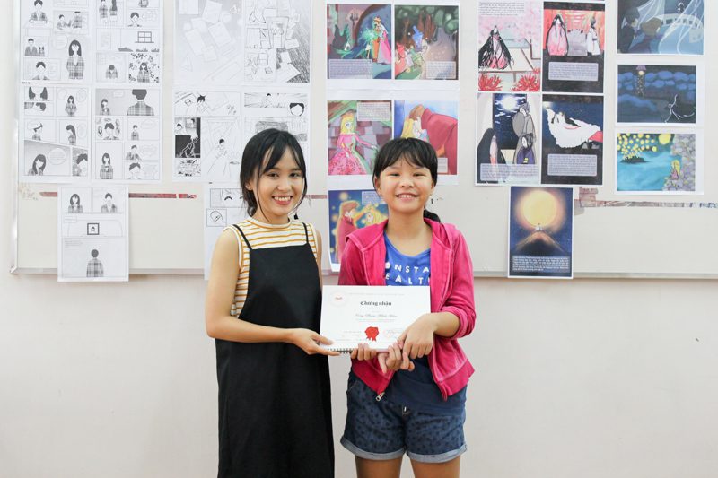 Tổng kết lớp học vẽ truyện tranh trên máy tính 12