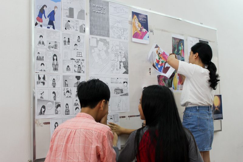 Tổng kết lớp học vẽ truyện tranh trên máy tính 8