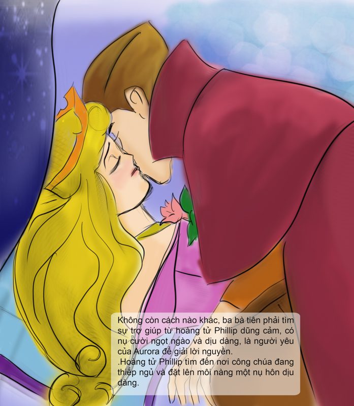 Truyện tranh minh họa Công Chúa Ngủ Trong Rừng - Ngô Kiều Xuân