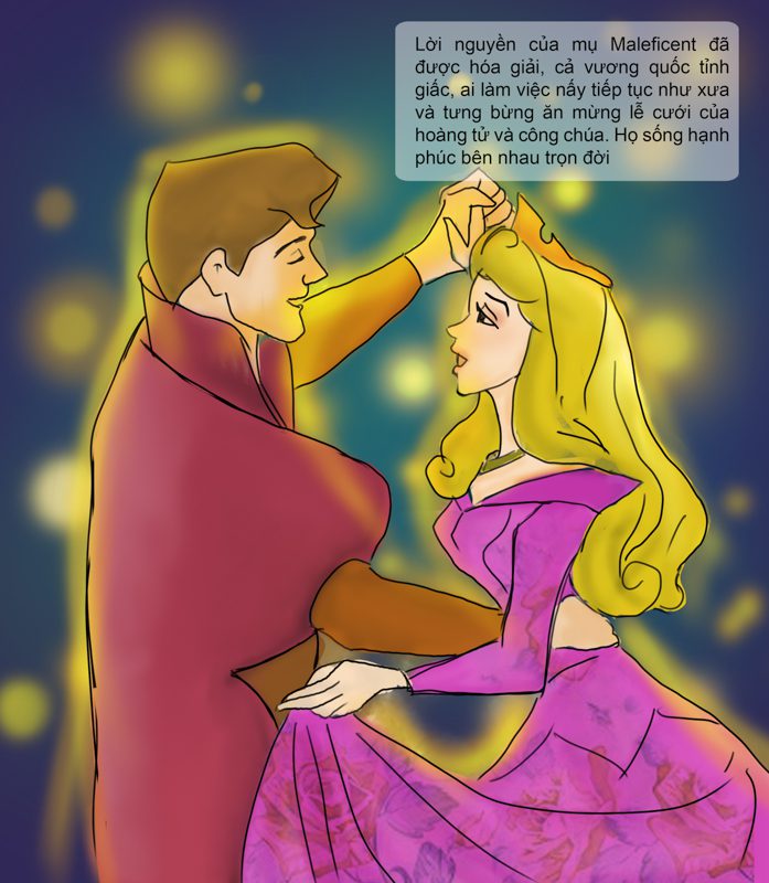 Truyện tranh minh họa Công Chúa Ngủ Trong Rừng - Ngô Kiều Xuân