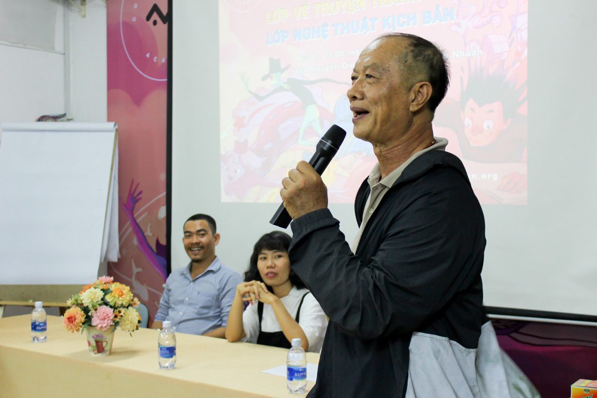 Khai giản Lớp học viết kịch bản và vẽ truyện tranh